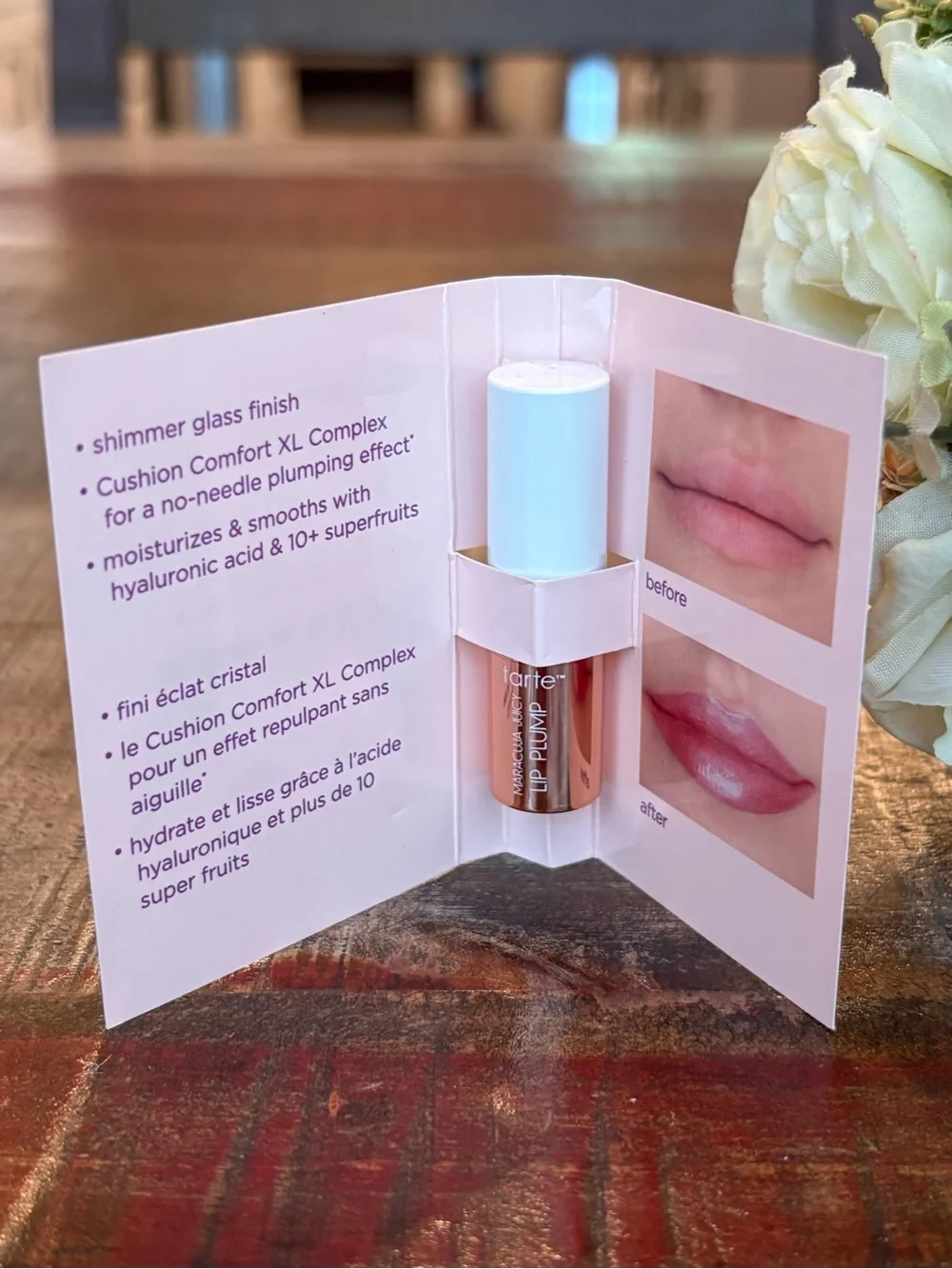 New TARTE Maracuja MELT MASK, LIP PLUMP x 2 & LIP BALM Carded LIP MINIS 4 Pieces